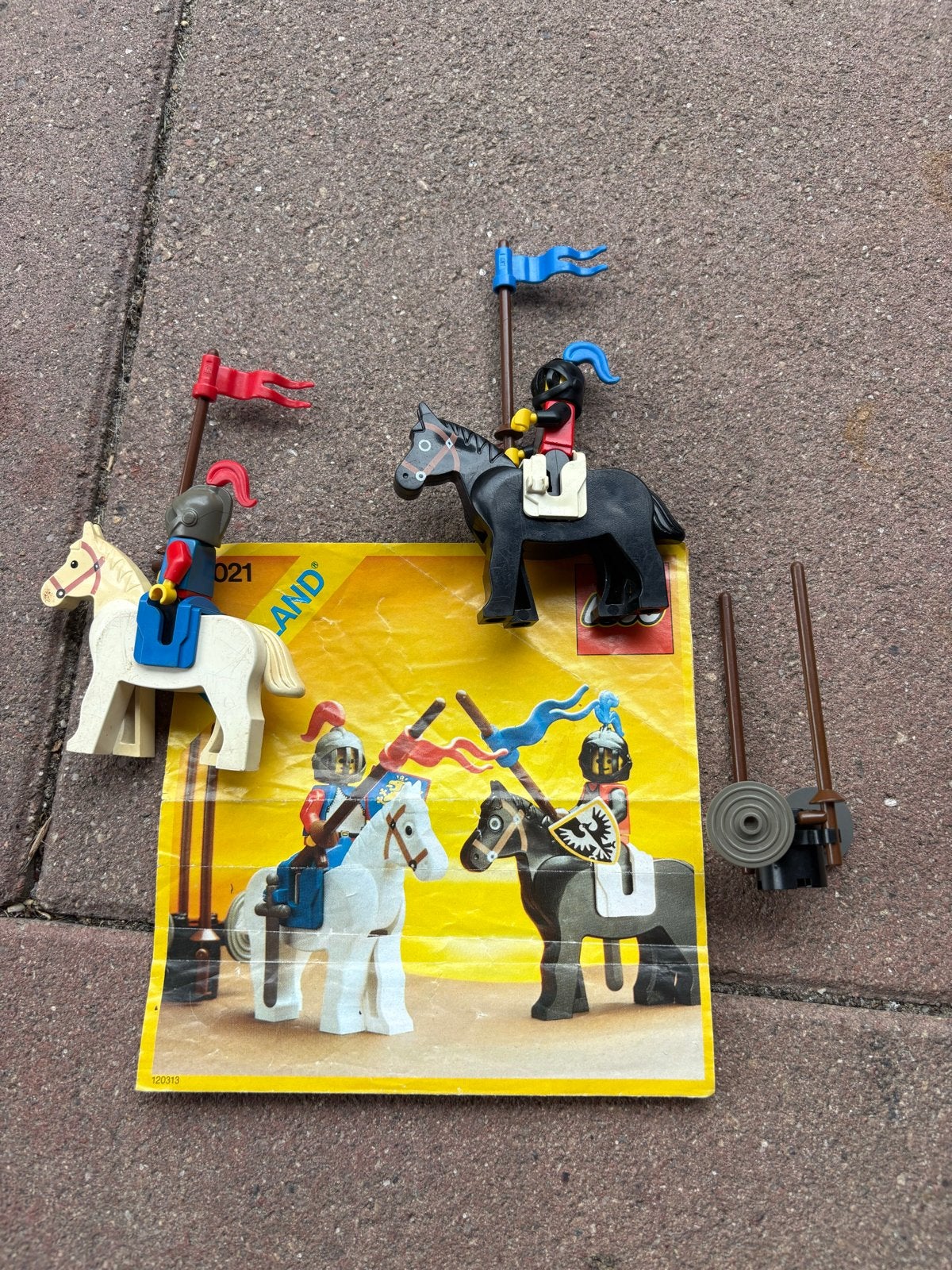 LEGO Legoland 6021 Ridder Toernooi met Paarden en Minifigure, Ophalen, Gebruikt, Lego, LEGOLAND