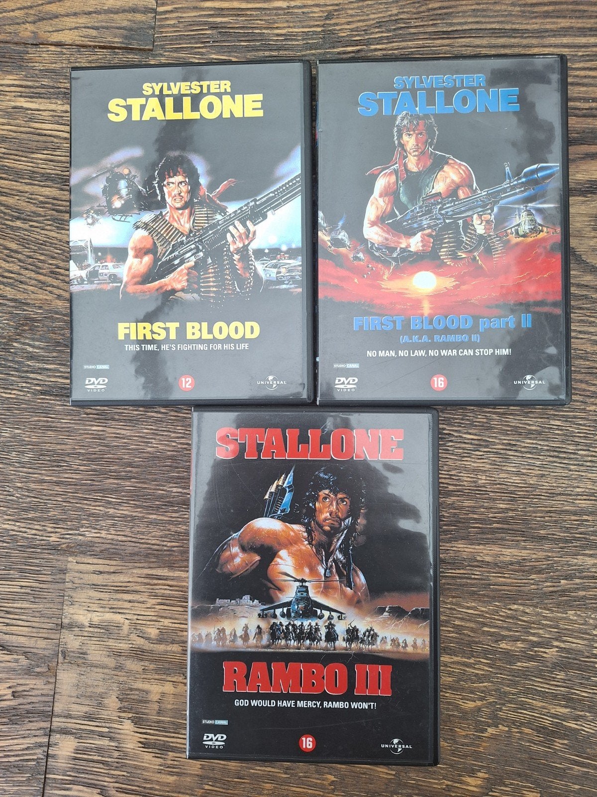 Rambo Trilogie DVDs, Vanaf 16 jaar, Nederlands, Actiethriller, Ophalen of Verzenden