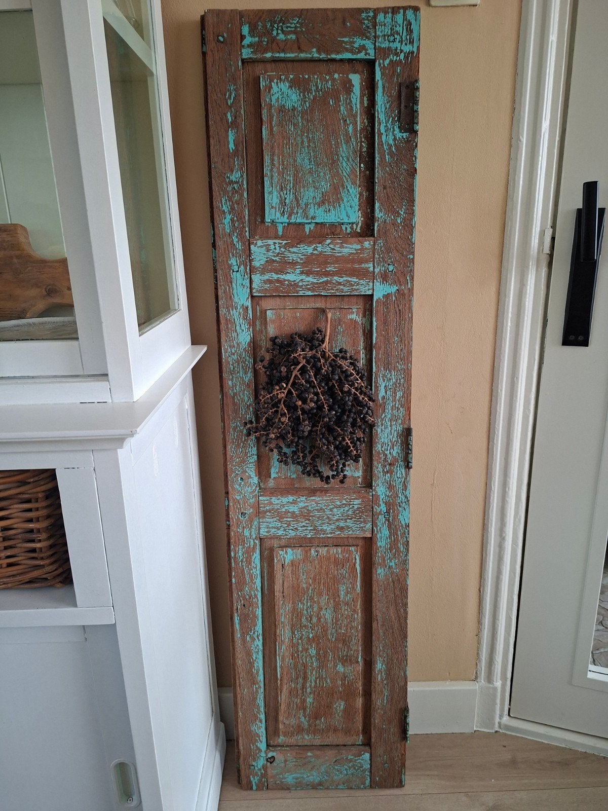 Oude deur/luik ter decoratie met verweerde look, Ophalen, Gebruikt