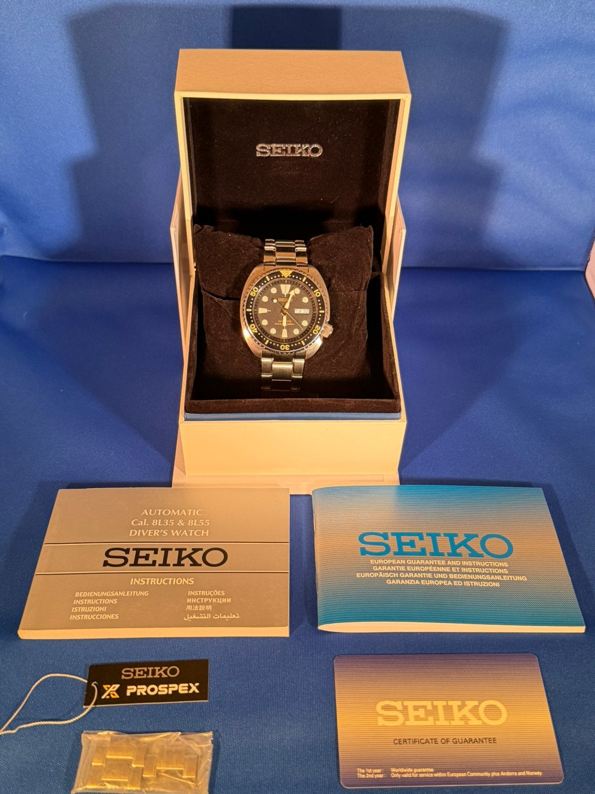 Seiko Prospex Turtle SRP775K1, Staal, Polshorloge, Ophalen of Verzenden, Zo goed als nieuw
