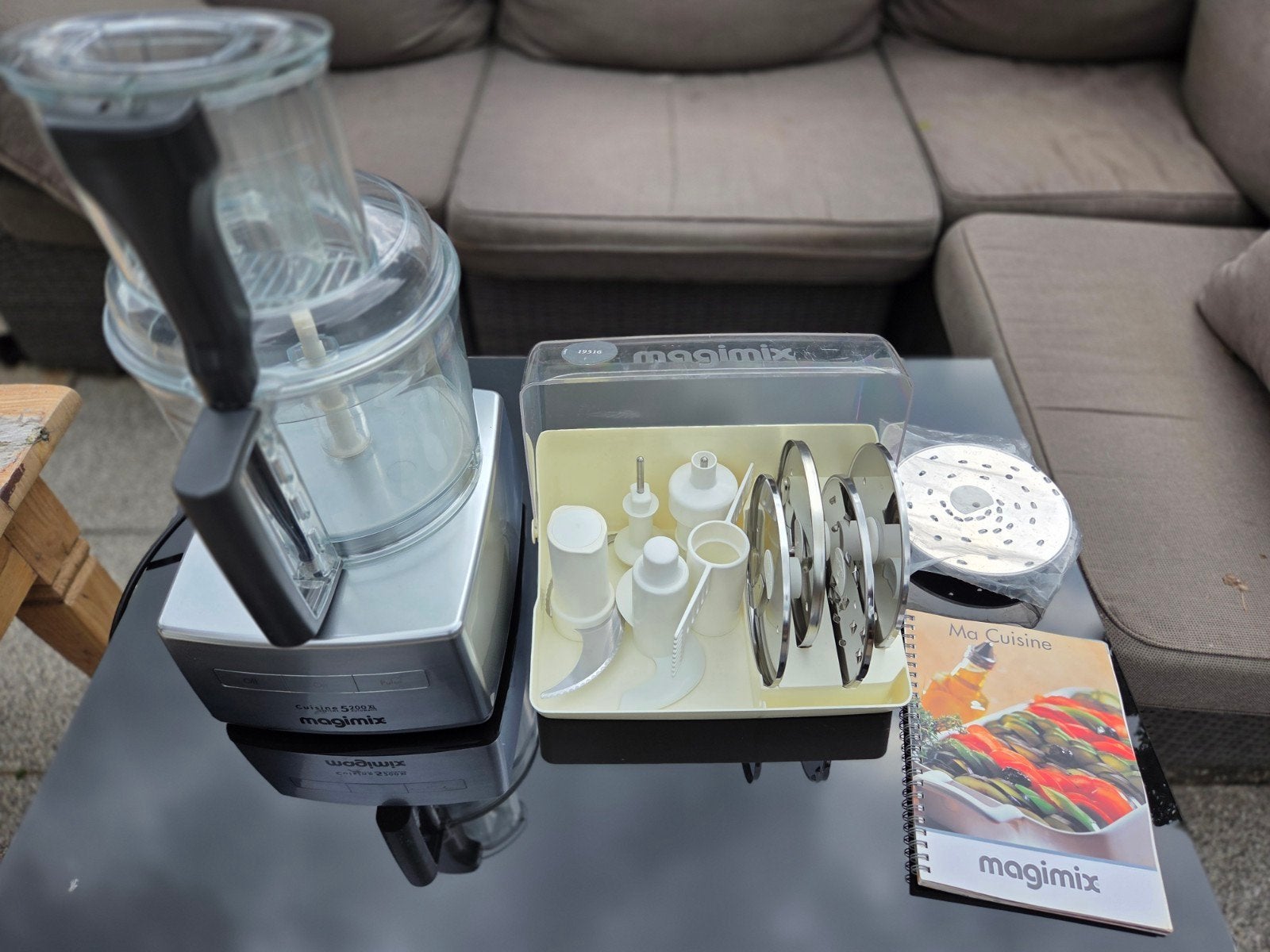 Magimix Cuisine Systeme 5200 XL foodprocessor, Witgoed en Apparatuur, 4 liter of meer, Gebruikt, 3 snelheden of meer, Ophalen of Verzenden