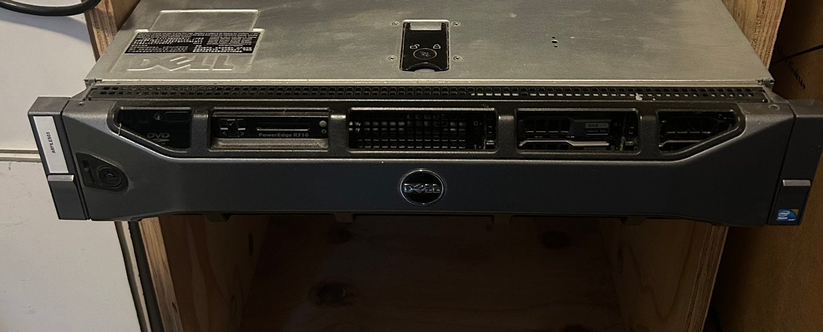 Server Dell R710 xeon 2.8ghz dual core, Computers en Software, Ophalen, Gebruikt, 2 tot 3 Ghz, Hot swappable onderdelen