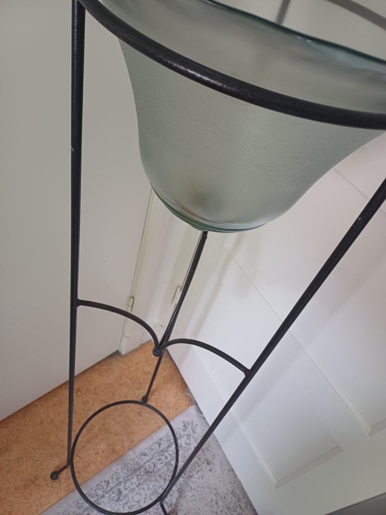 Planten standaard 137h schaal 44 breedste punt, Ophalen, Overige kleuren, Glas, Minder dan 50 cm