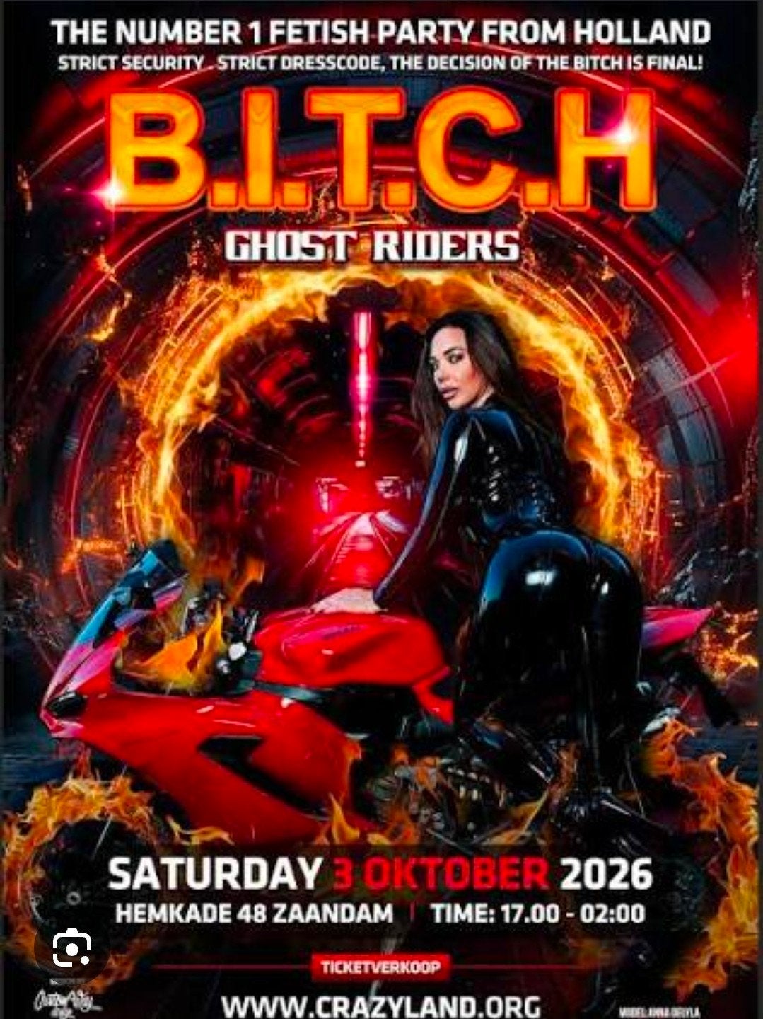 B.I.T.C.H | Ghost Riders VIP tickets, Tickets en Kaartjes, Evenementen en Festivals, Twee personen