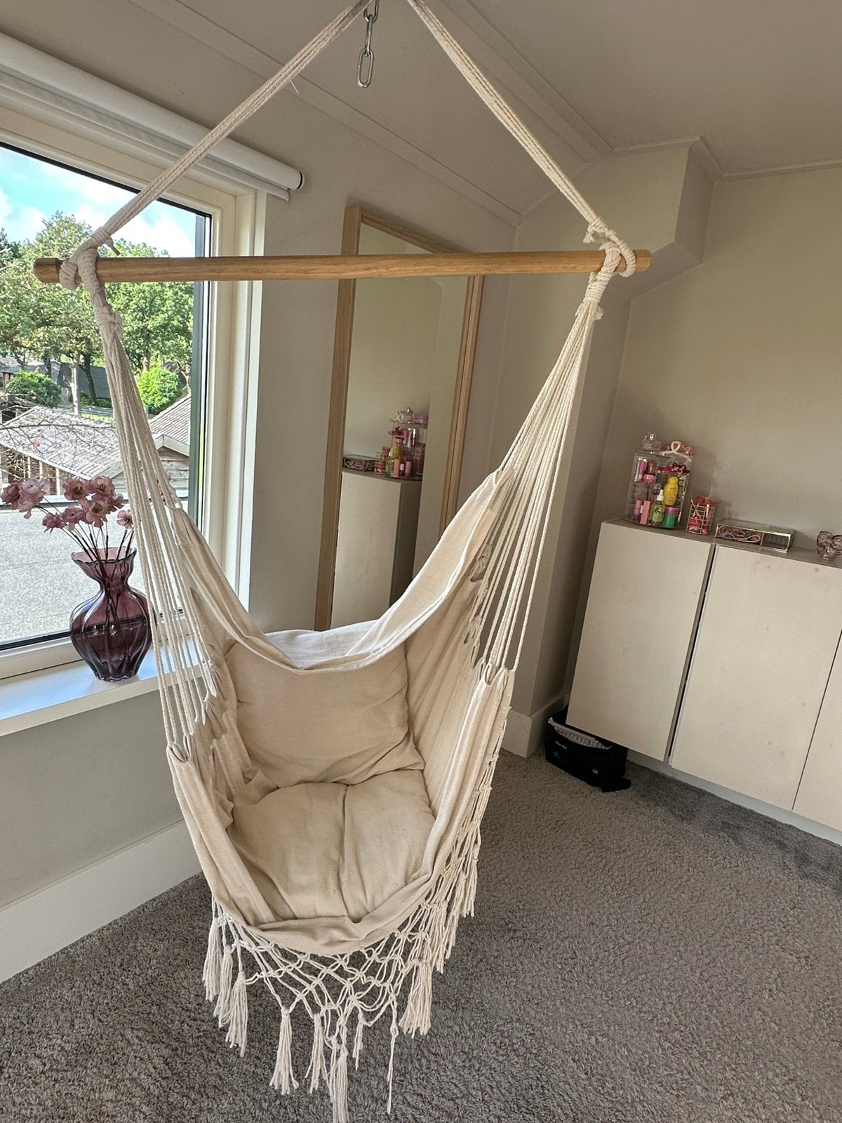 Hangstoel ibiza styl ( 2 stuks), Ophalen, Gebruikt, Eenpersoons, Binnen