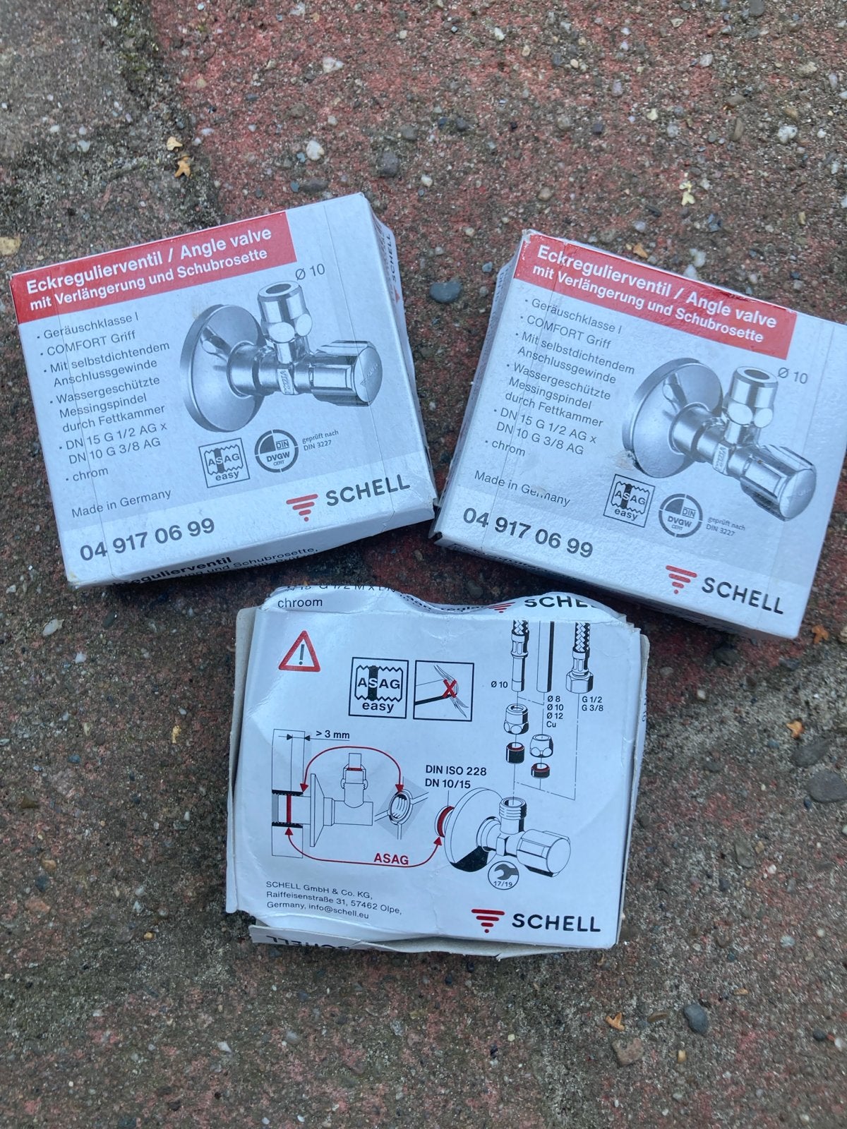 Schell Hoekstopkraan met verlenging en rozet - Chroom, Ophalen of Verzenden, Nieuw, Chroom, Kraan