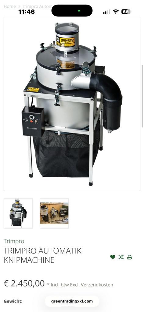 Knipmachine Trimpro Automatik wiet, Tuin en Terras, Kweekspullen, Ophalen of Verzenden