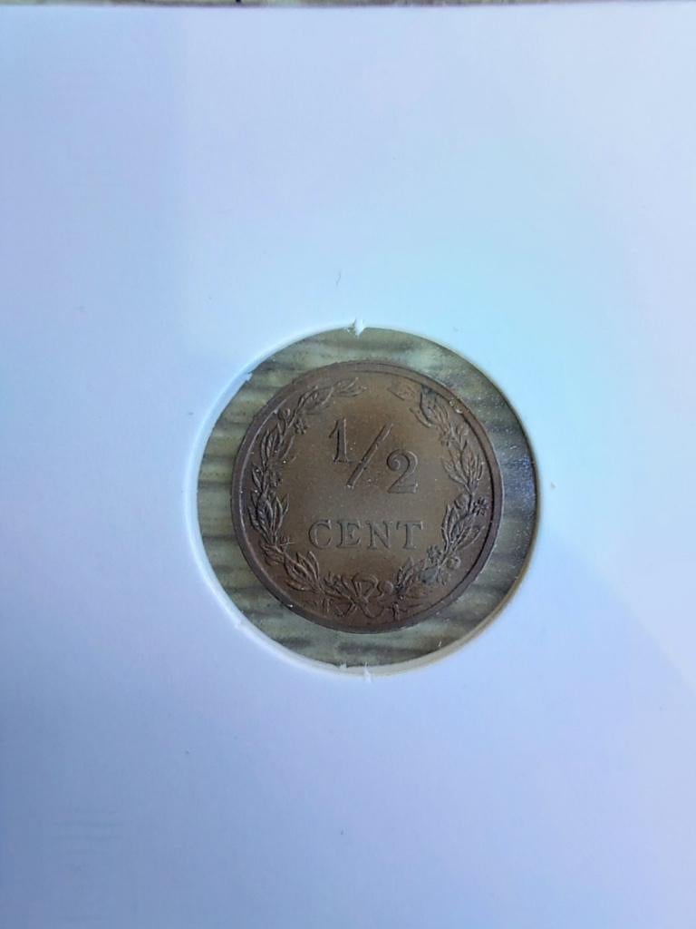 Netherlands 1/2 Cent type II 1906 Nederland, Postzegels en Munten, Munten | Nederland, Ophalen of Verzenden, Koningin Wilhelmina