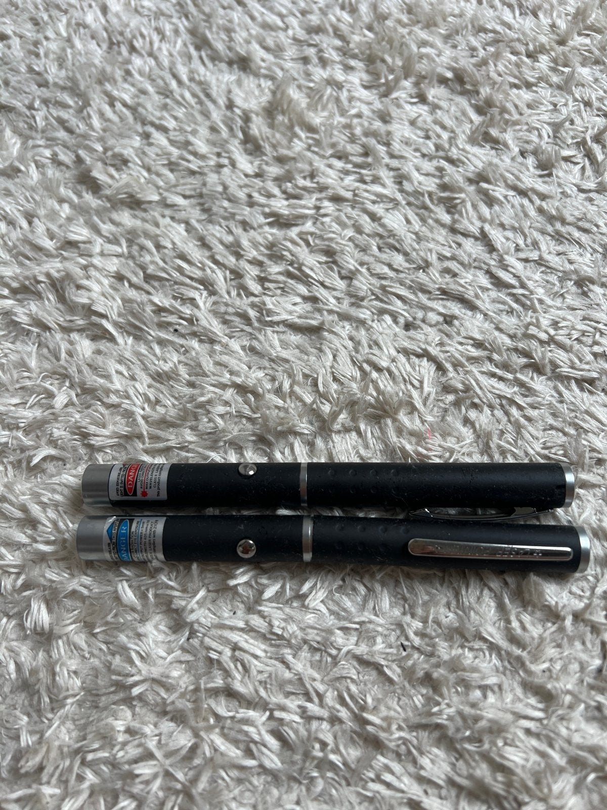 2x Laserpen - Rood en Blauw Licht, Ophalen of Verzenden, Gebruikt, Laser, Kleur