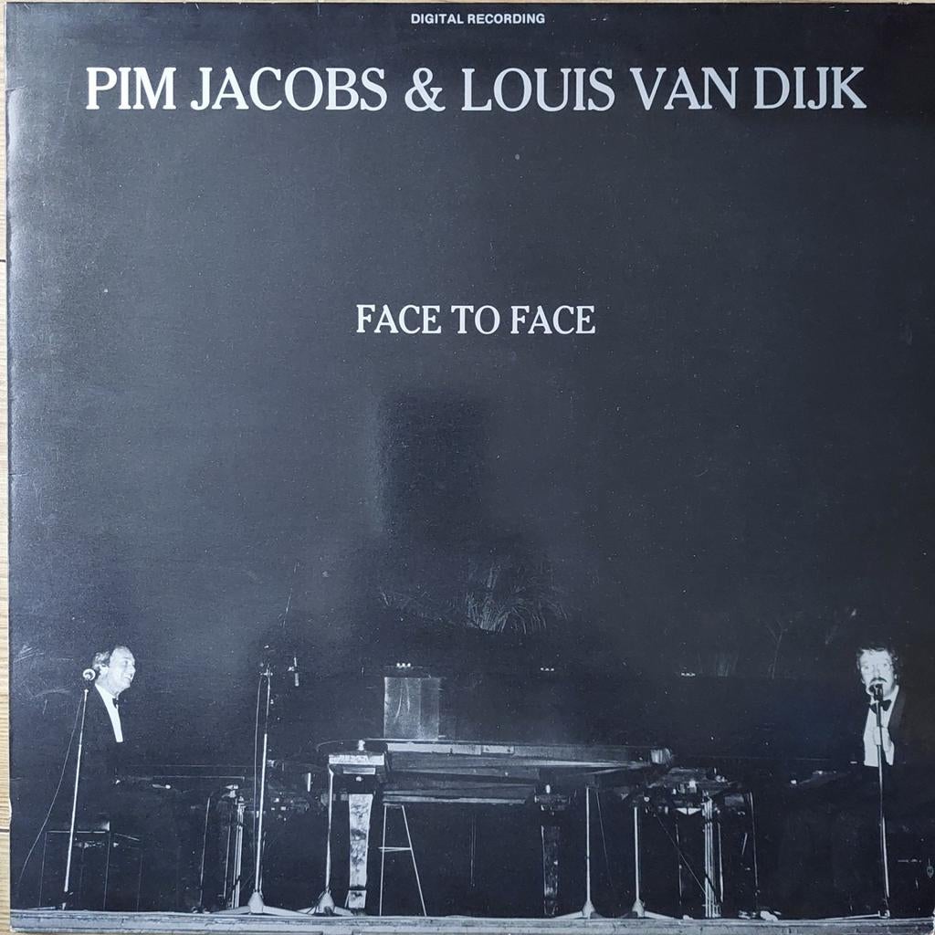 LP Pim Jacobs & Louis van Dijk - Face to Face, Cd's en Dvd's, Vinyl | Jazz en Blues, Ophalen of Verzenden, 12 inch, Jazz