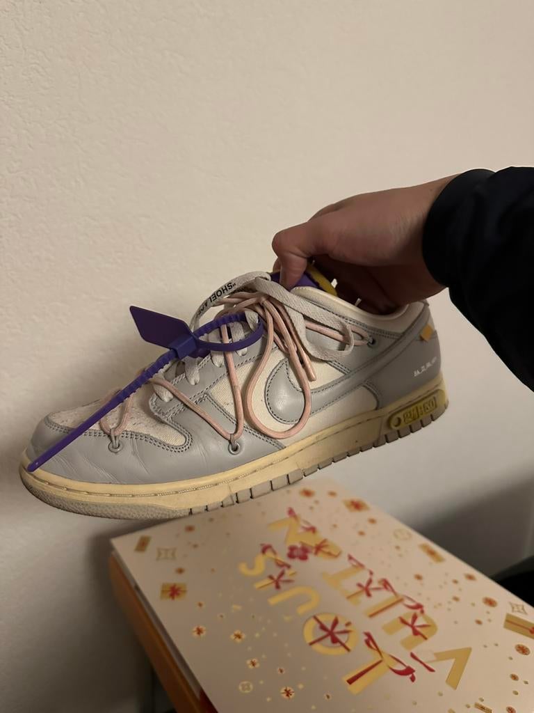 Nike dunk off white lot 24 US12/EUR46, Wit, Ophalen of Verzenden, Sneakers of Gympen, Zo goed als nieuw