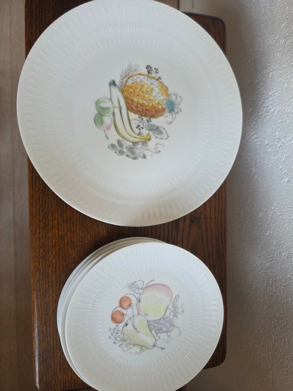 Vintage Hutschenreuther "Apart" servies met fruitdecor, Antiek en Kunst, Ophalen of Verzenden
