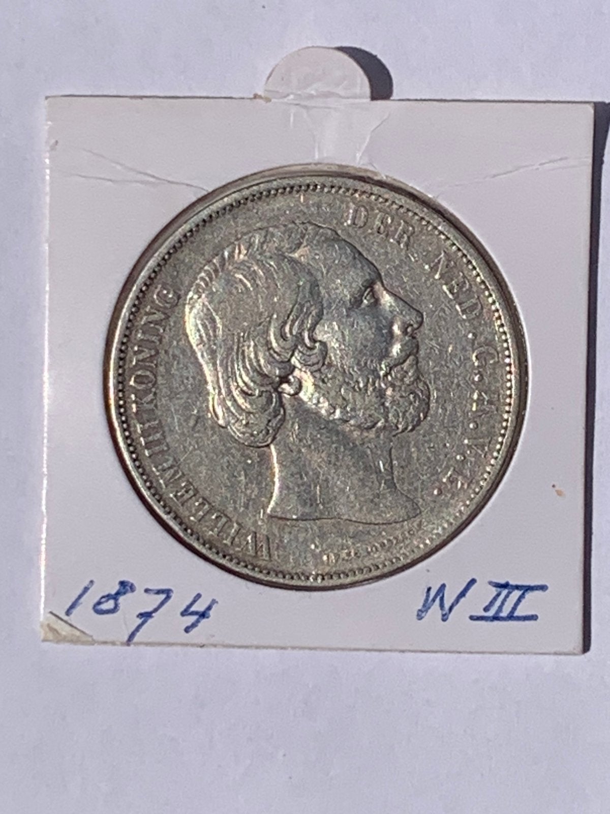 Prachtige oude zilveren rijksdaalder 1874 willem 3, Ophalen of Verzenden, Koning Willem III, 2½ gulden