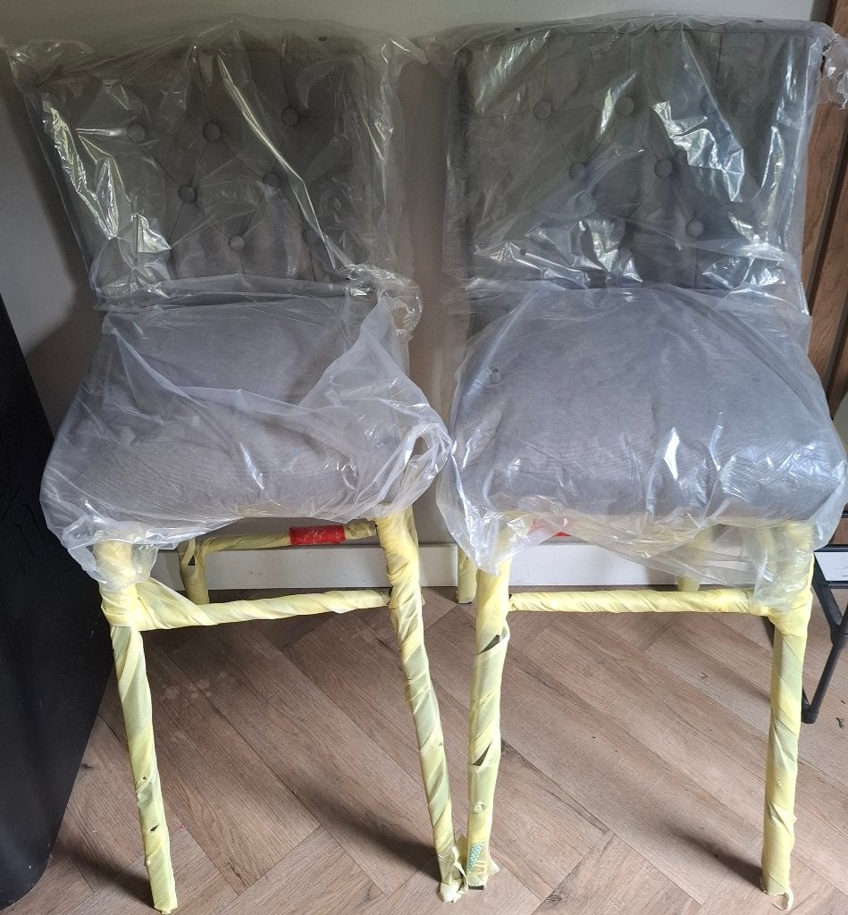 Foto 9 van NIEUWE mooie set van 2 barkrukken/barstoelen