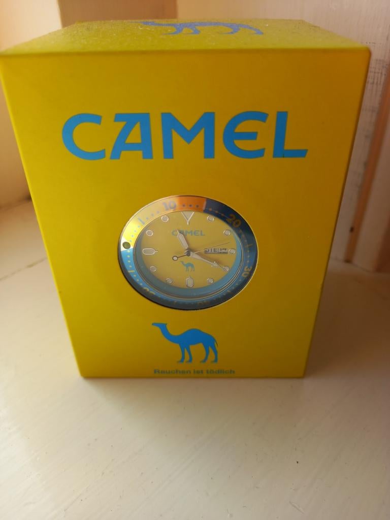 Heren horloge camel verzamelings item, Sieraden, Tassen en Uiterlijk, Horloges | Heren, Ophalen of Verzenden, Nieuw, Leer, Overige merken