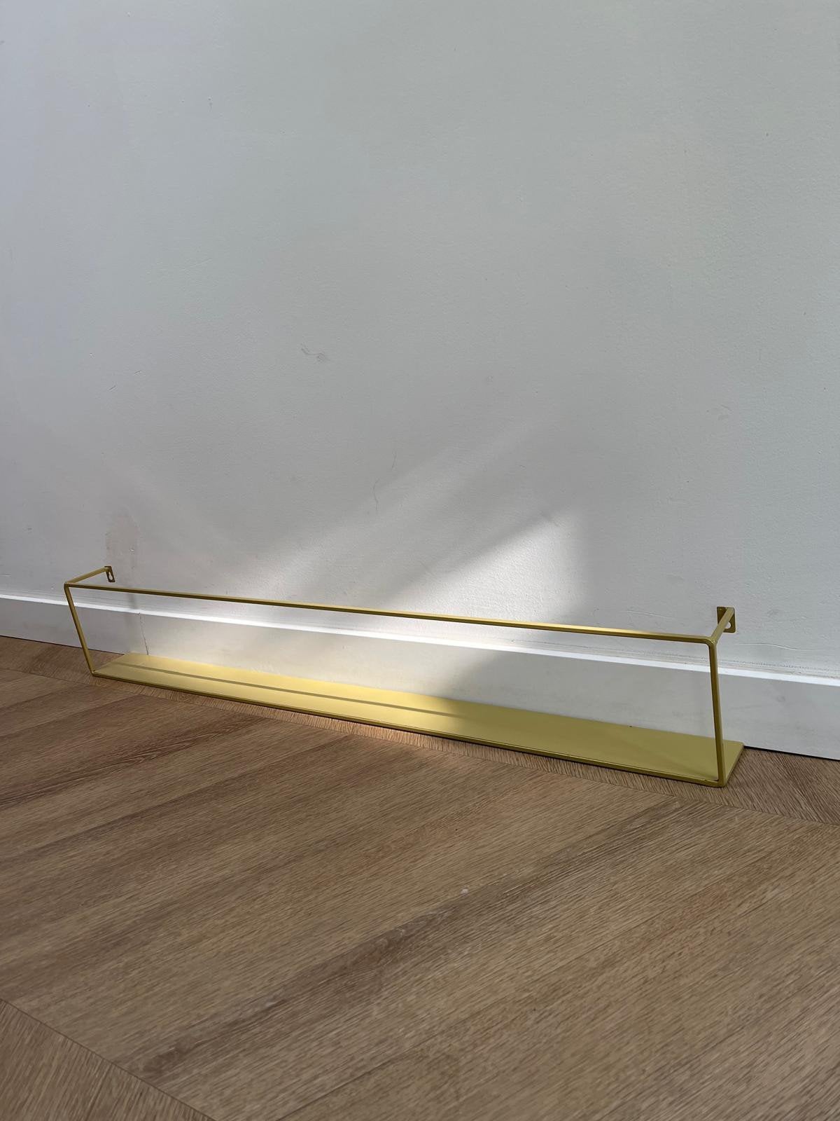 Gouden wandplank - Decoratieve plank, Huis en Inrichting, Woonaccessoires | Wandplanken en Boekenplanken, Ophalen, Gebruikt
