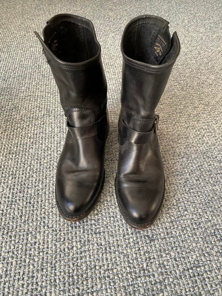 Original Frye Engineer Americana biker boots maat 38, Ophalen of Verzenden, Gebruikt, Zwart