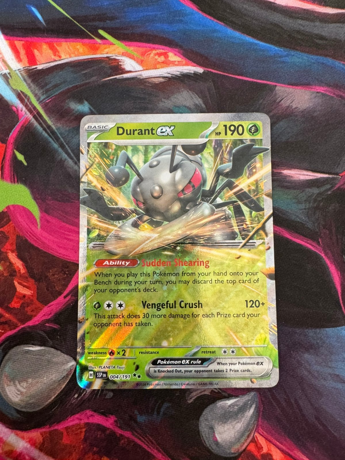 Pokémon kaarten Durant EX #4, Ophalen of Verzenden, Zo goed als nieuw, Losse kaart