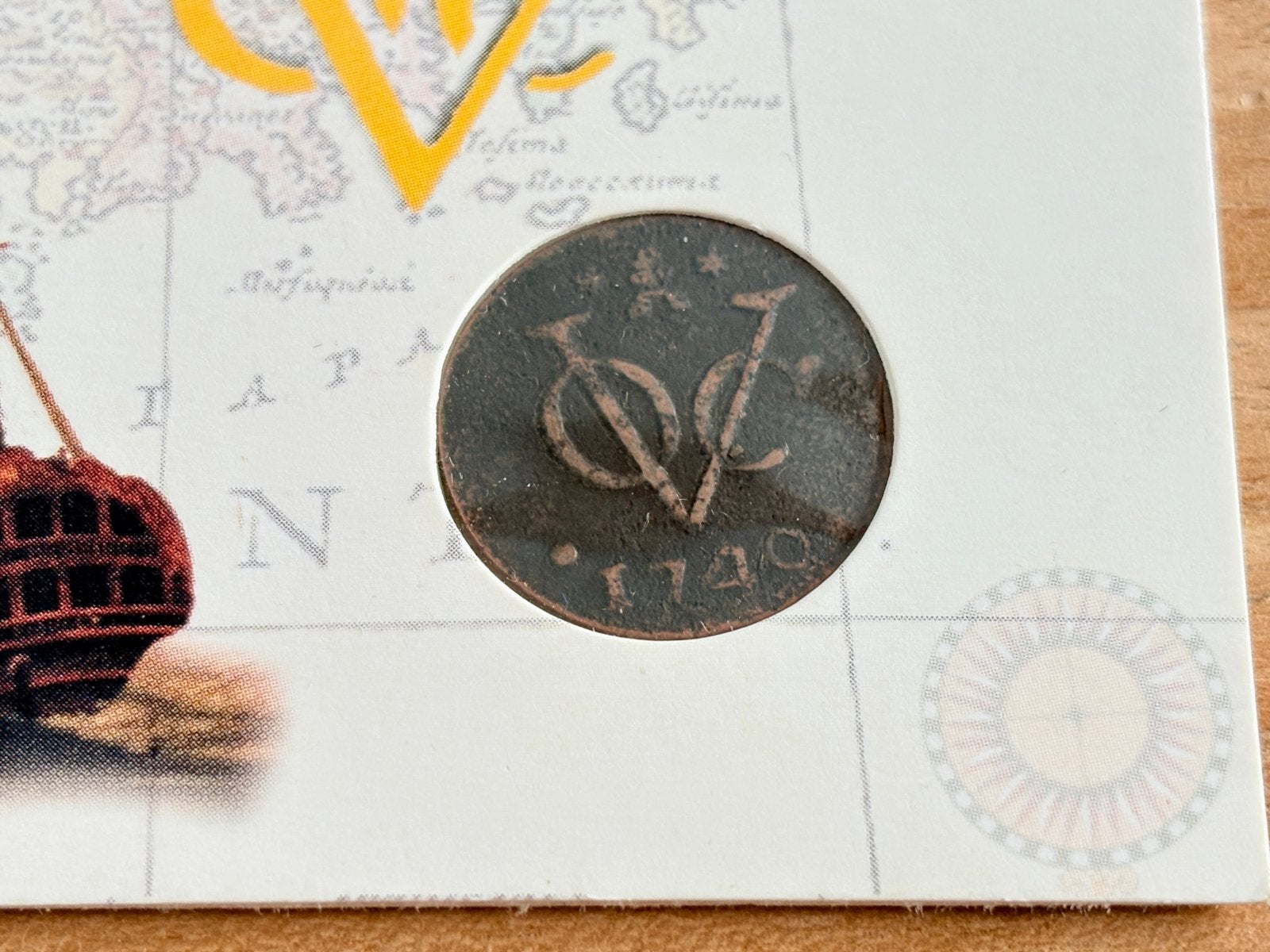 Originele VOC munt 1740 KNM - Historisch verzamelstuk, Ophalen of Verzenden, Vóór koninkrijk, Overige waardes, Losse munt
