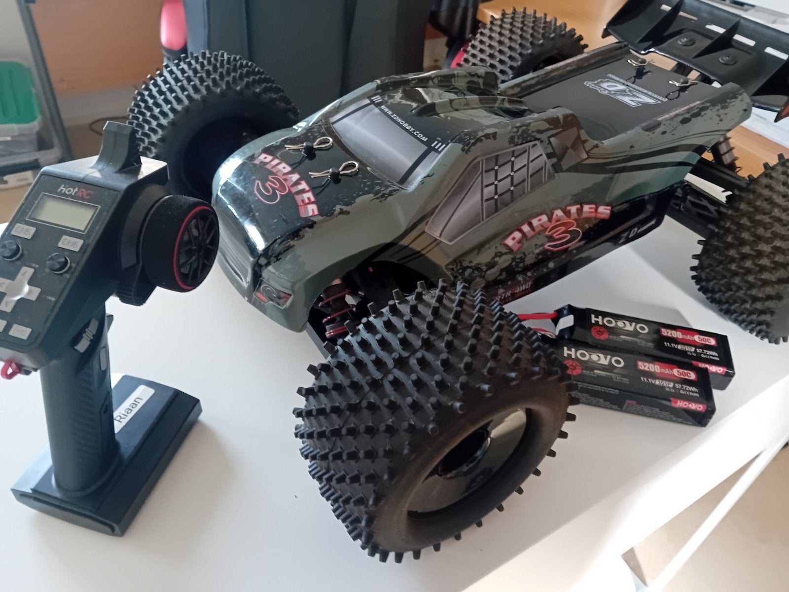 ZD Racing Pirates 3 4x4 Offroad 1/8 RC Auto RTR, Elektro, Auto offroad, Ophalen of Verzenden, Zo goed als nieuw