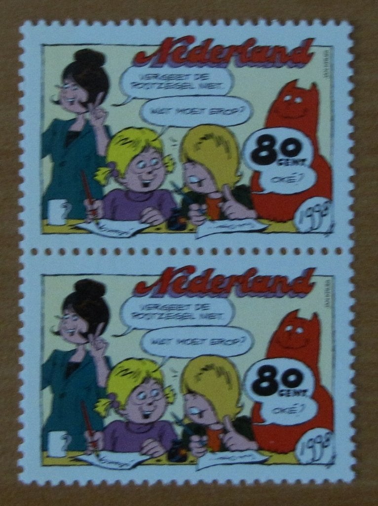 Nederland 1783 paartje v uit Pb 51strippostzegel., Verzenden, Postfris