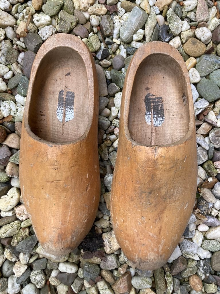 Houten klompen boerenklompen blank maat 41 - 42 tuinklompen, Ophalen of Verzenden, Gebruikt, Dames, Schoenen