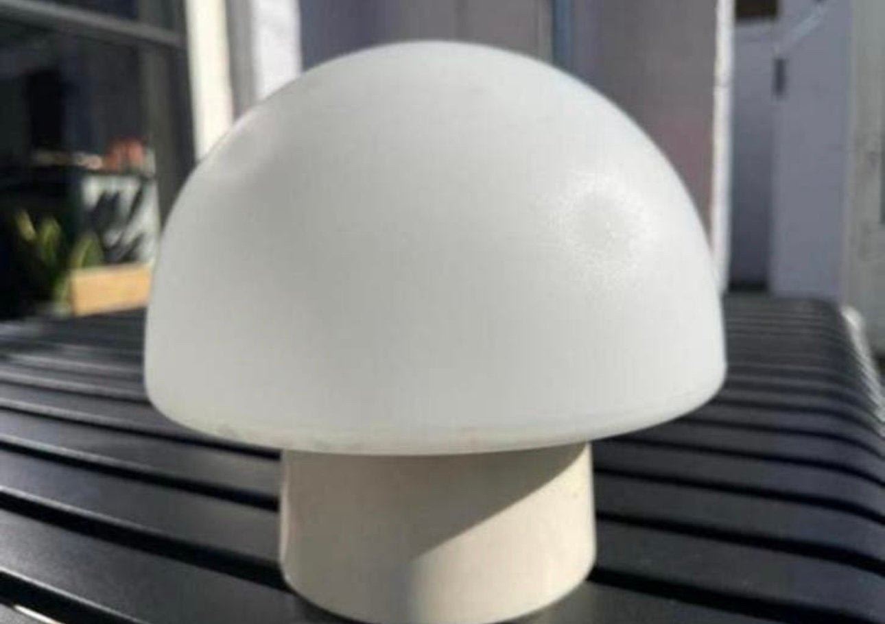 Mushroom lamp plafonnière plafondlamp Melkglas bakeliet, Ophalen of Verzenden