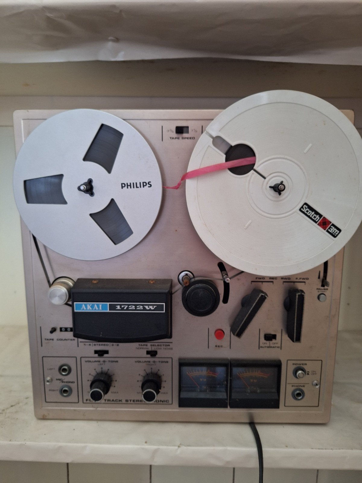 bandrecorder akai 1722w, Audio, Tv en Foto, Ophalen, Bandrecorder