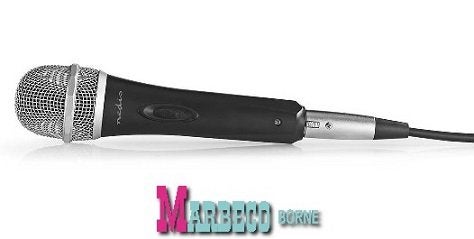 Dynamische microfoon incl. Kabel en Koffertje, Nedis, Nieuw, Info@marbeco.nl, Zangmicrofoon