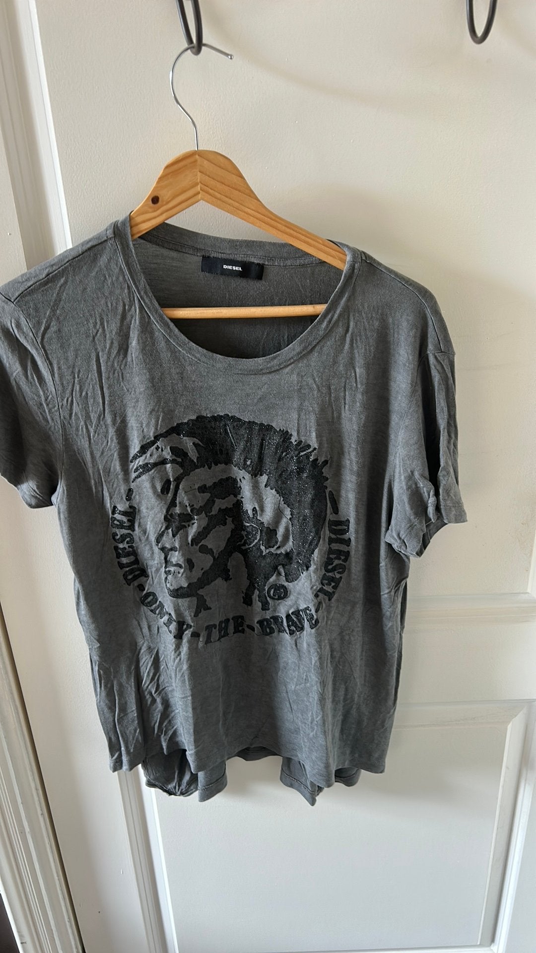 Diesel met mohawk print (M/L), Ophalen of Verzenden, Zo goed als nieuw, Korte mouw