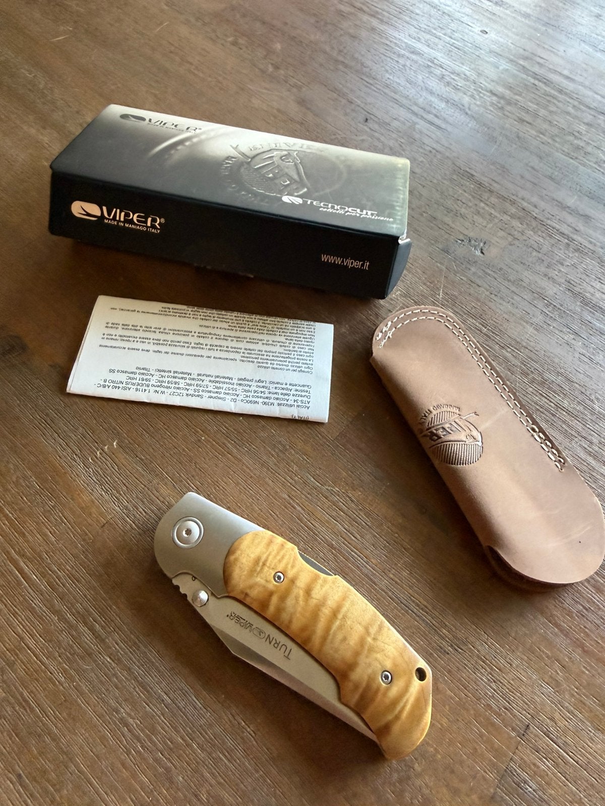 Viper Turn met poplar wood grepen, Verzenden, Nieuw
