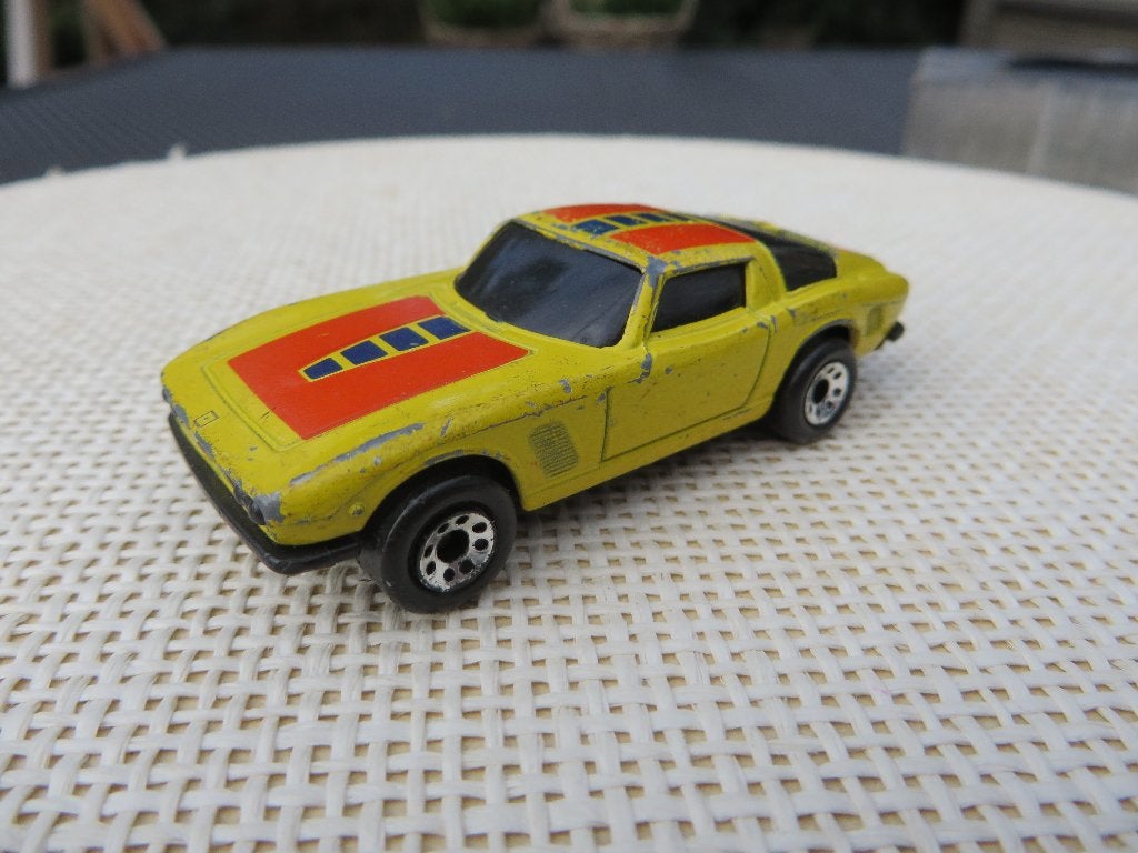 Matchbox Super GT geel (ISO GRIFO), Ophalen of Verzenden, Gebruikt, Auto