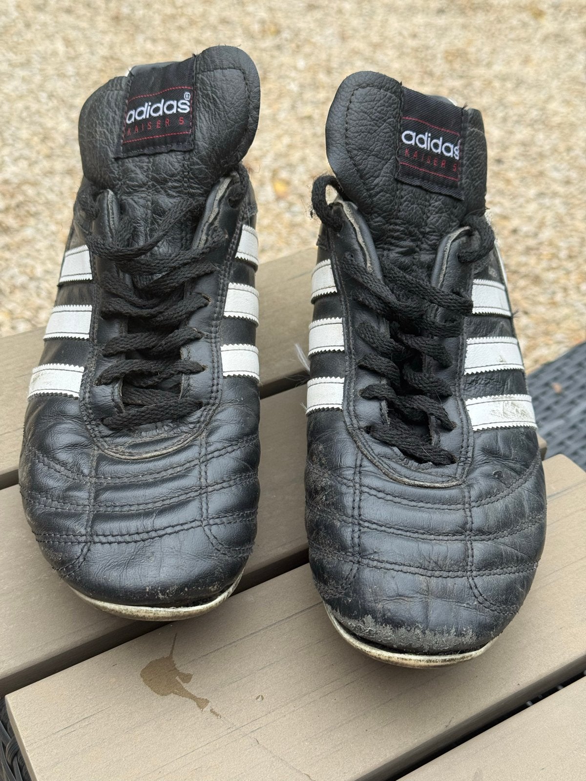 Adidas Kaiser 5 Voetbalschoenen Leer Maat 40, Ophalen of Verzenden, Gebruikt, Schoenen