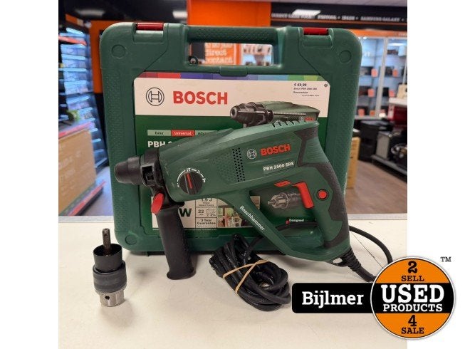 Bosch PBH 2500 SRE Boormachine, Bosch, Zo goed als nieuw, Support@bosch.com, Robert Bosch GmbH
Robert-Bosch-Platz 1
70839 Gerlingen-SchillerhÃ¶he
Germany