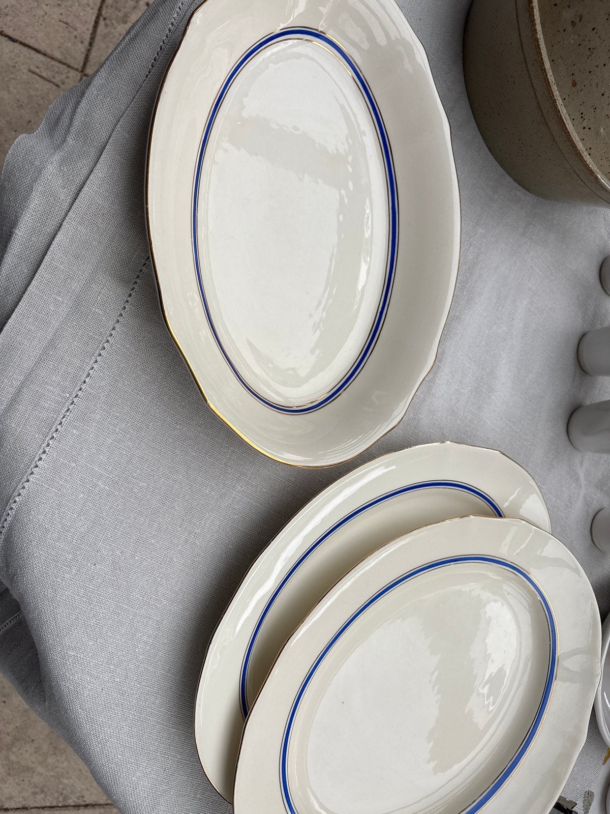 Arabia Ovale Schalen Set: Diepe Schaal & 2 Pletters (32cm), Ophalen