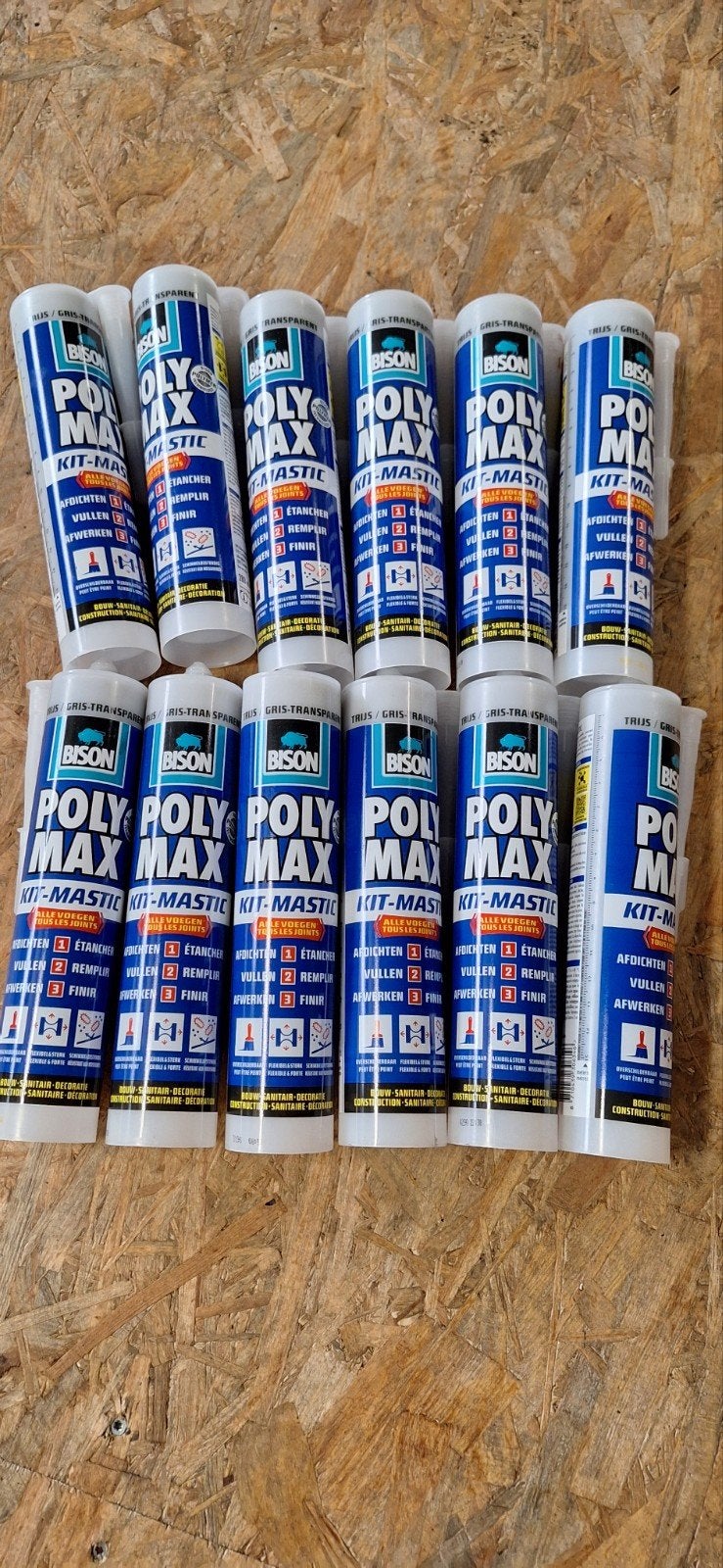 Bison Poly Max kit grijs transparant, Ophalen of Verzenden, Nieuw, Overige typen