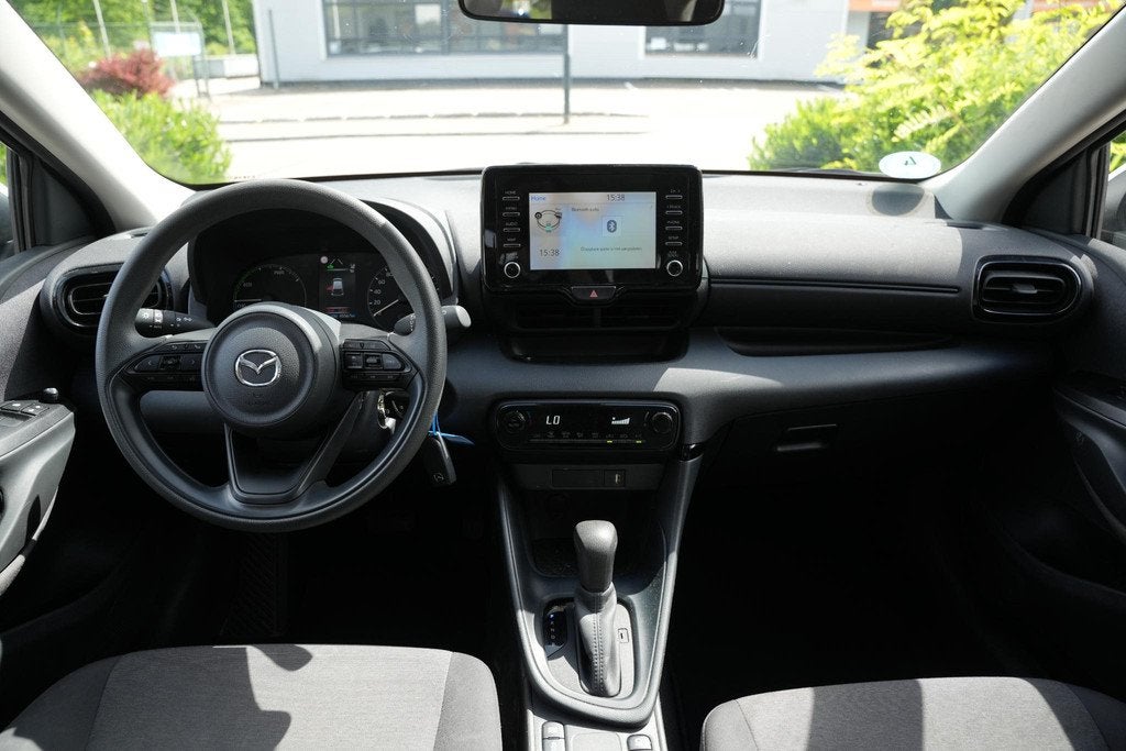 Mazda 2 Hybrid 1.5 Centre-line Cruise Lane Assist Clima Navi, Auto's, Mazda, Stof, Gebruikt, 4 kWh, 116 pk
