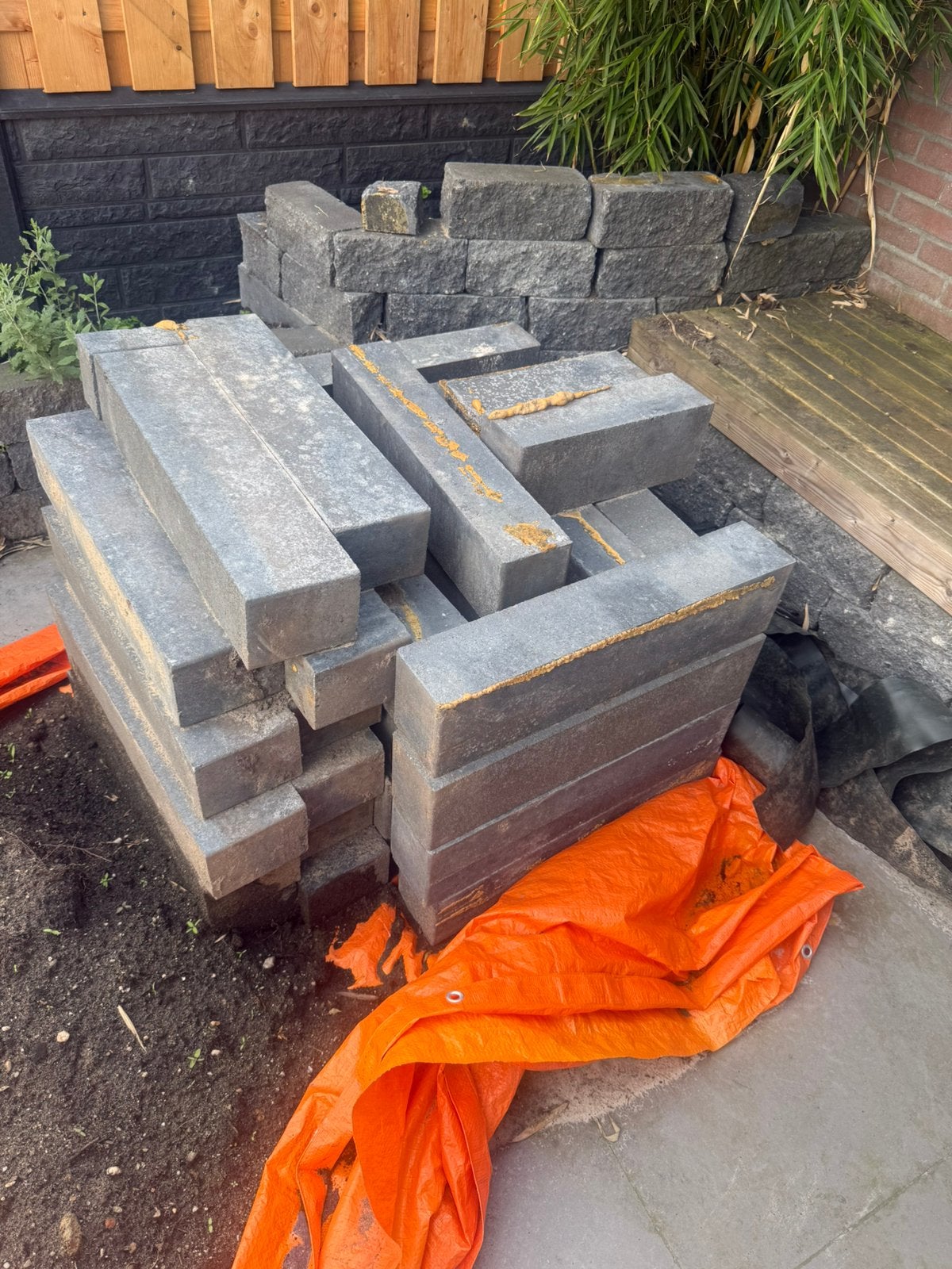 Stapelblokken 60x11x14, Ophalen, Overige typen, Zo goed als nieuw, Minder dan 5 m²
