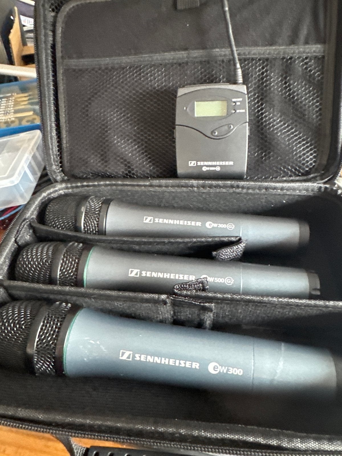 Sennheiser EW 300 G3 draadloze microfoon set (3x), Ophalen of Verzenden, Gebruikt, Zangmicrofoon, Draadloos