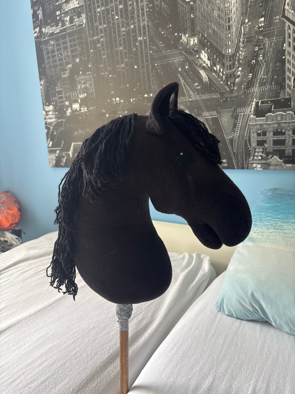 Hobbyhorse van NKA Hobbyhorse - Zwart, Ophalen of Verzenden, Zo goed als nieuw, Jongen of Meisje