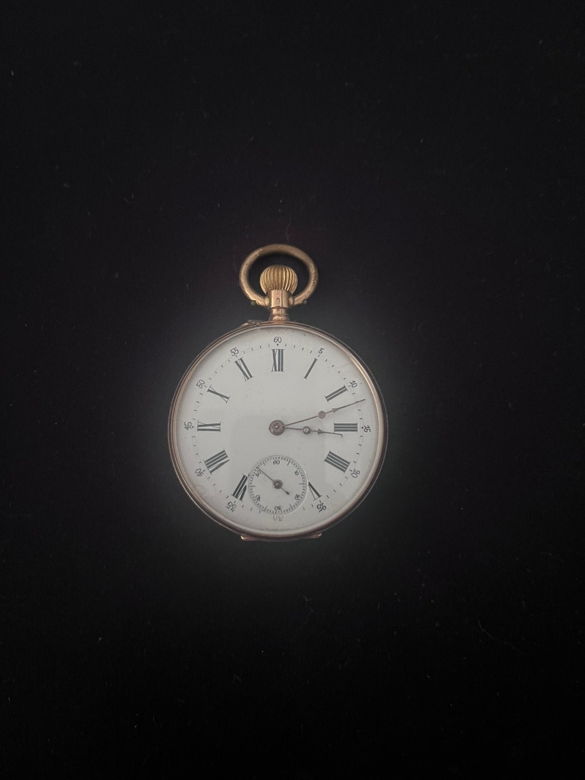 Werkende antiek 14k gouden zakhorloge, Ophalen, Goud, Overige merken, 1900 tot 1930