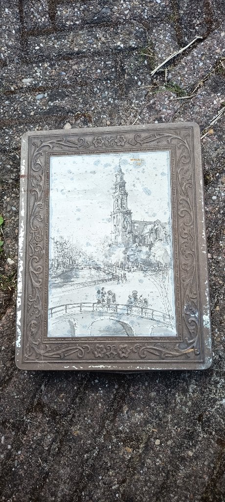 Oude Koek trommel, Verzamelen, Blikken, Ophalen, Gebruikt, Koek(jes), Overige merken