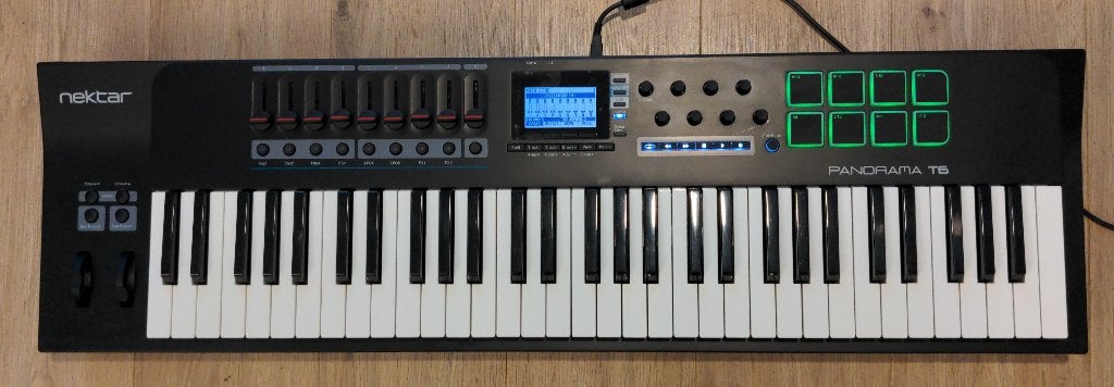 Nektar Panorama T6 USB MIDI Keyboard DAW Controller Piano, Muziek en Instrumenten, Keyboards, 61 toetsen, Zo goed als nieuw, Midi-aansluiting