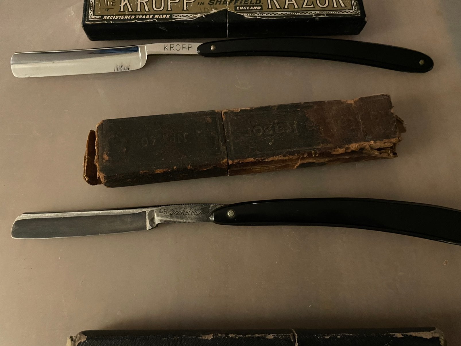 Vintage Scheermessen Set - J. Boshuizen & Kropp, Ophalen of Verzenden
