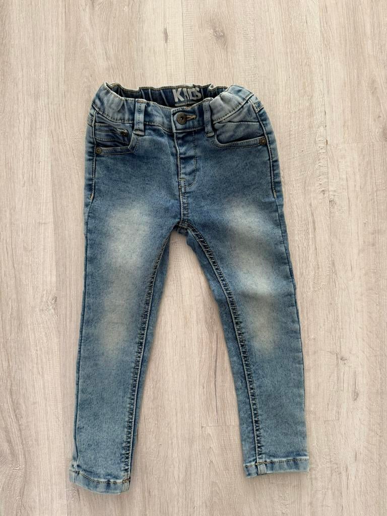 Skinny jeans Wibra blauwe denim stretch spijkerbroek 98, Ophalen of Verzenden, Zo goed als nieuw, Jongen of Meisje, Broek