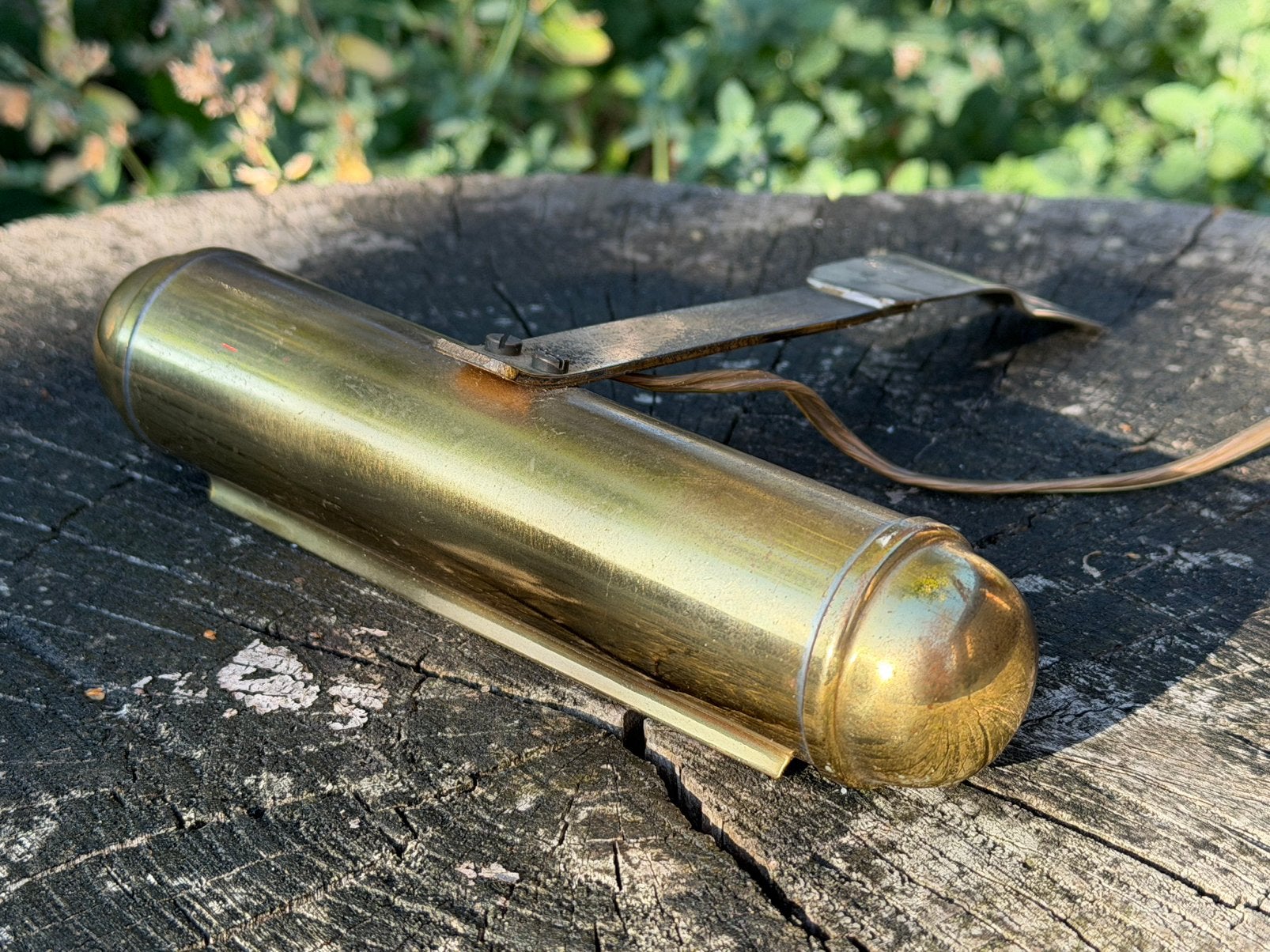 Antieke schilderijlamp pianolamp schilderijlampje koper, Ophalen