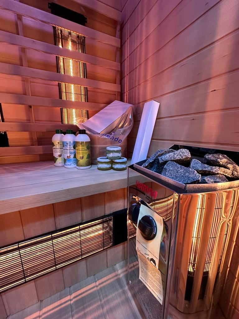 COMBI SAUNA | INFRAROOD + FINSE SAUNA | DIRECT LEVERBAAR, Info@inner-stillness.nl, Fins of Traditioneel, 7665VB, Complete sauna