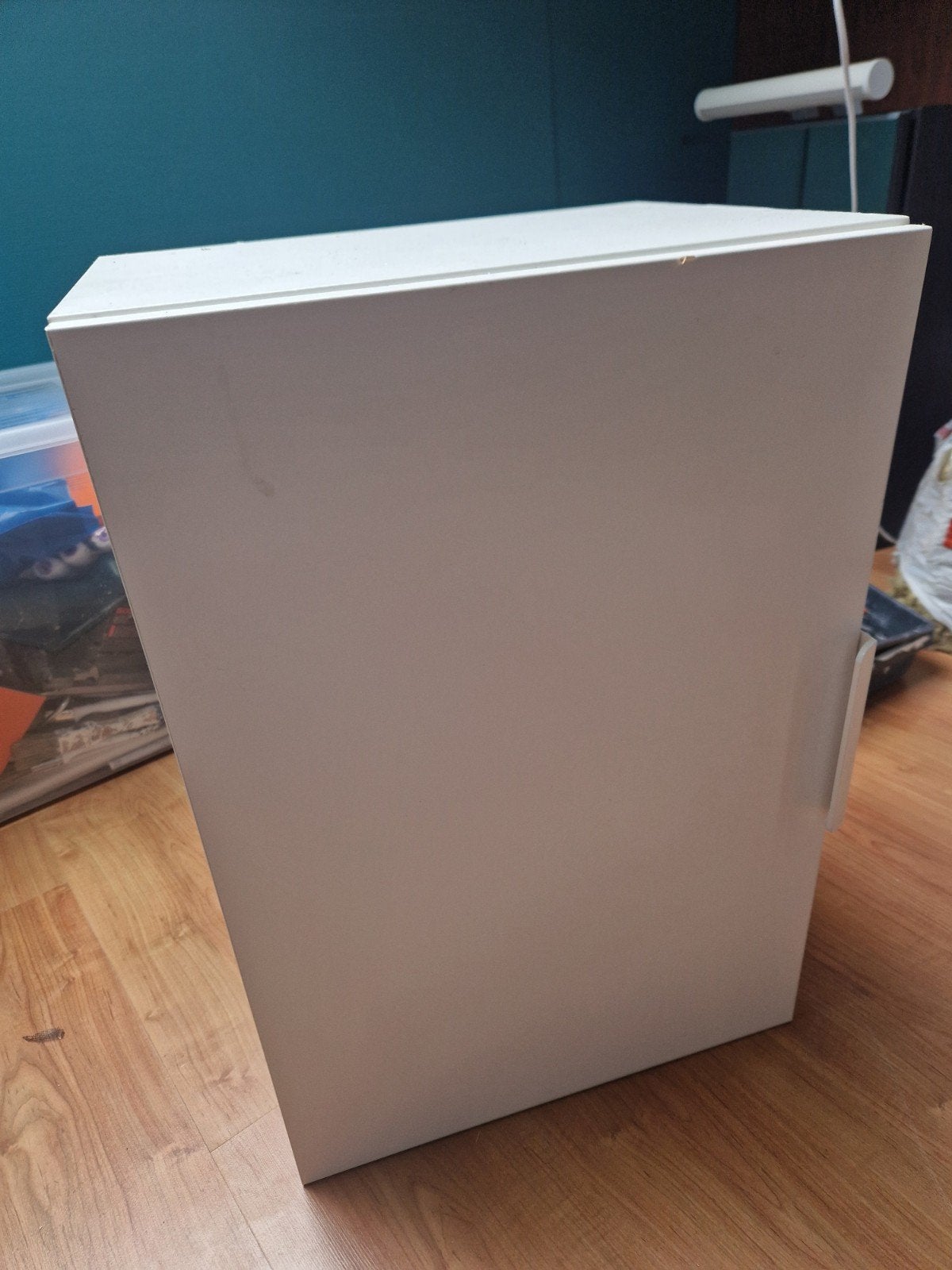 IKEA GODMORGON badkamerkast wit met glazen planken, Ophalen, (Half)hoge kast, Minder dan 50 cm, Gebruikt