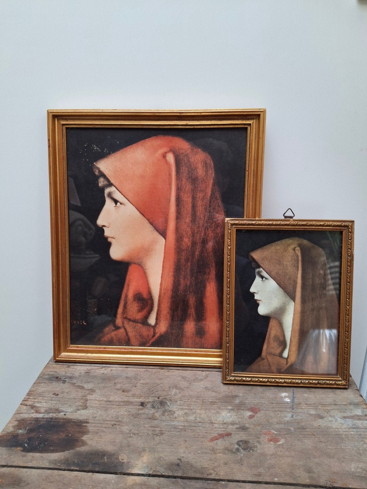 2 Schilderijtjes van Fabiola Henner, Ophalen of Verzenden