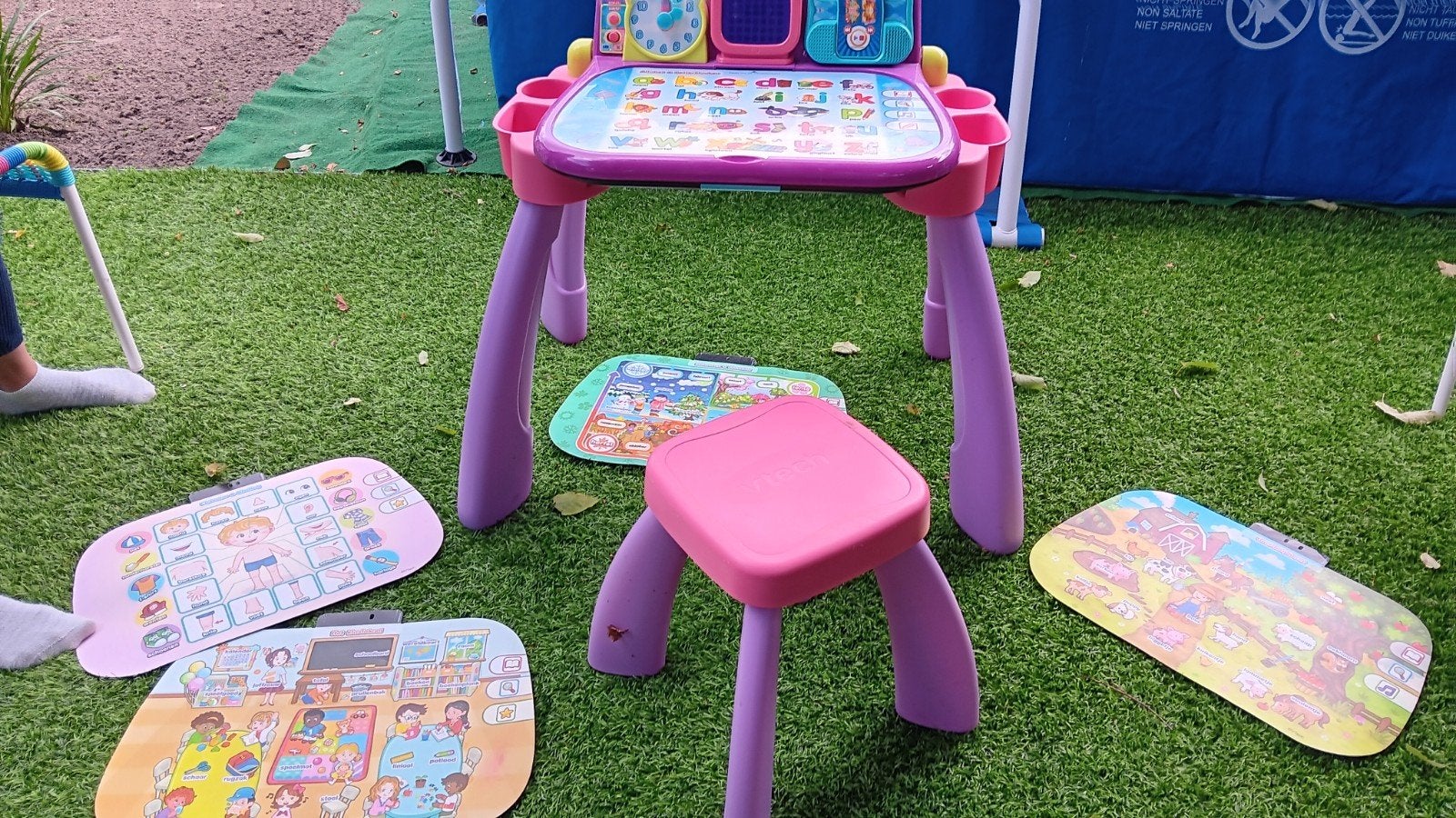 VTech Magisch Bureau 3-in-1 met krukje en extra kaarten, Kinderen en Baby's, Speelgoed | Educatief en Creatief, Ophalen of Verzenden
